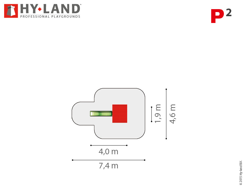 Hy-land Project 2 Climbing Frame, Hyland P2 – view 3