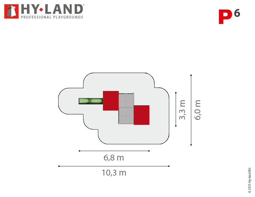 Hy-land Project 6 Climbing Frame , Hyland P6 – view 3