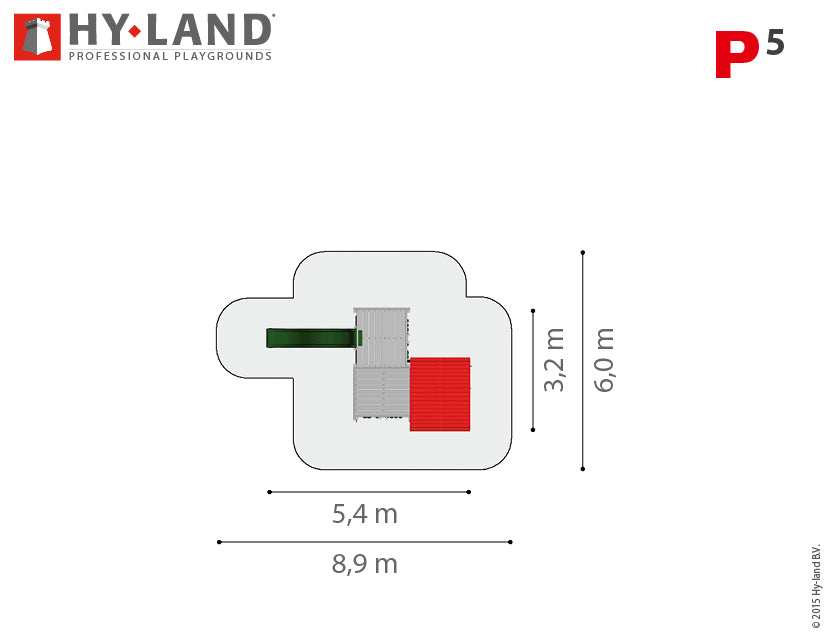 Hy-land Project 5 Climbing Frame , Hyland P5 – view 8