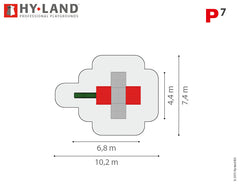 Hy-Land Project 7 Climbing frame , Hyland P7 – view 12