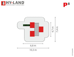 Hy-land Project 8 Climbing Frame , Hyland P8 – view 4