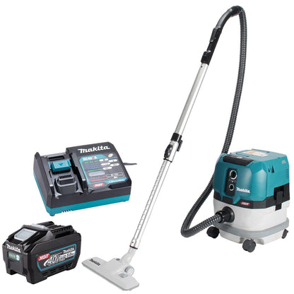 Makita VC001GLZ 40Vmax XGT Brushless Dust Extractor With 1 x 5.0Ah Battery & Charger