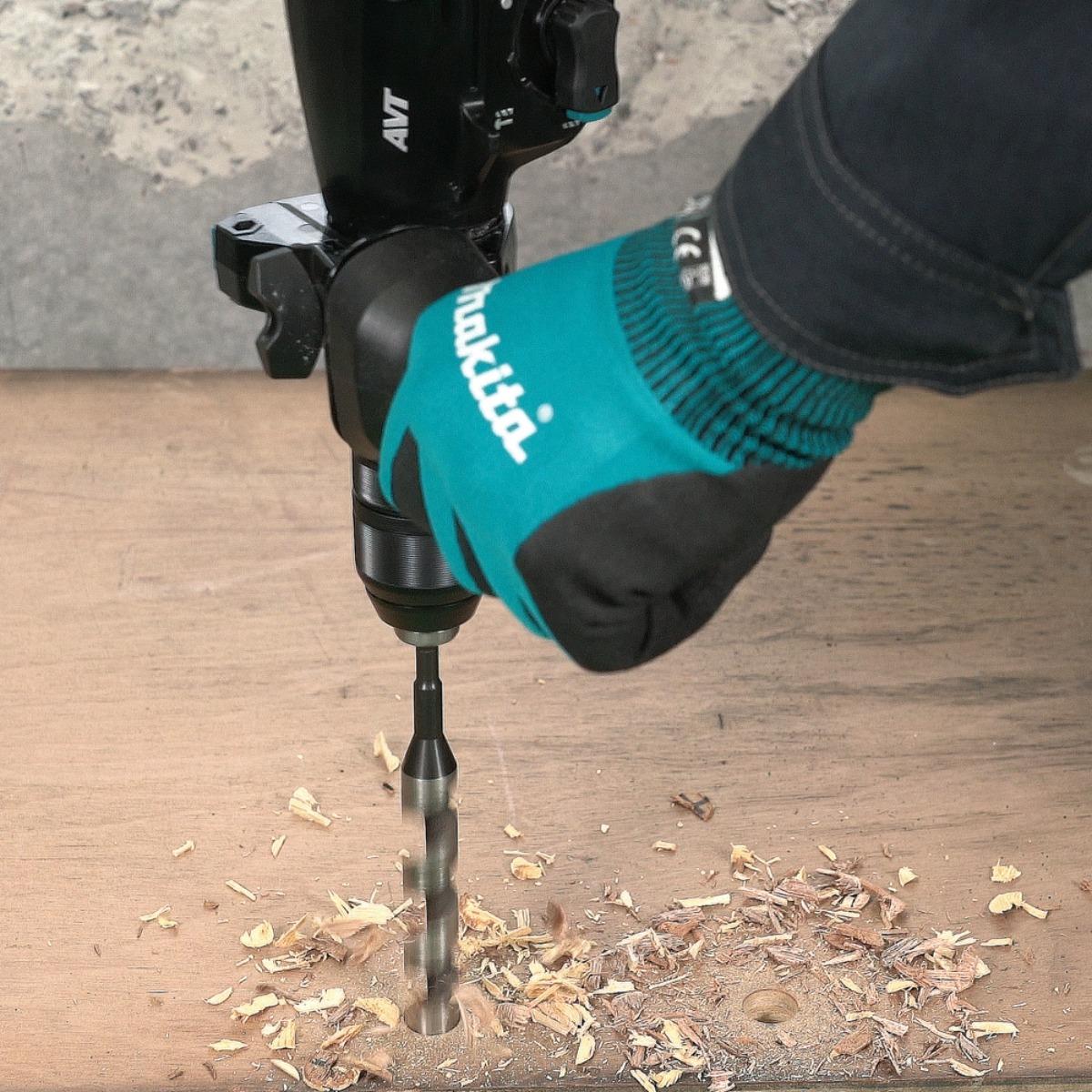 Makita HR012GZ03 40V Max XGT Brushless SDS-Plus Rotary Hammer Drill with 1 x 5.0Ah Battery, Charger Dust Collector & Case