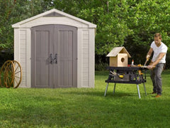 Keter Factor 8x8 Foot Large Resin Outdoor Shed