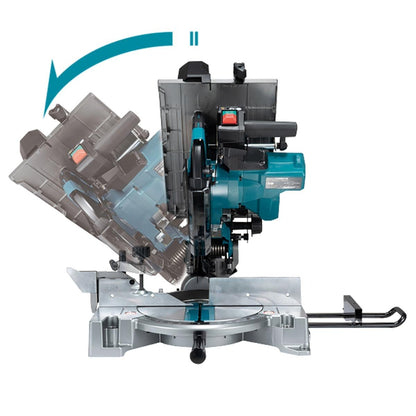 Makita LH001GZ 40V Max XGT Brushless 260mm Table Top Mitre Saw with 1 x 5.0Ah Battery & Charger