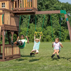 Backyard Discovery Skyfort II Cedar Swing Set/PlaySet
