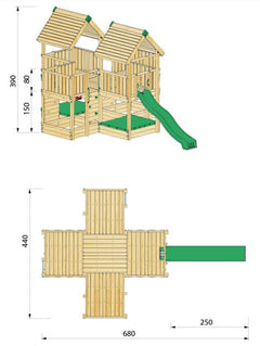 Hy-Land Project 7 Climbing frame , Hyland P7 – view 4