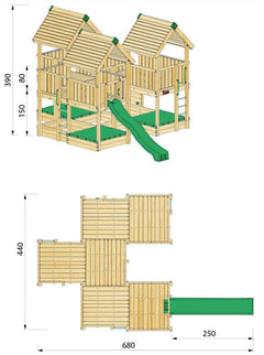 Hy-land Project 8 Climbing Frame , Hyland P8 – view 7